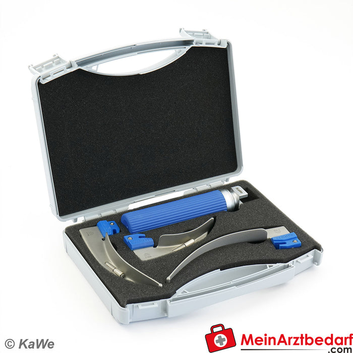 Laryngoscope économique KaWe SET, adulte, 1 poignée, 3 lames