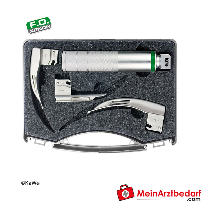 KaWe F.O. Laryngoscope SET, pédiatrie, 1 poignée, 3 lames