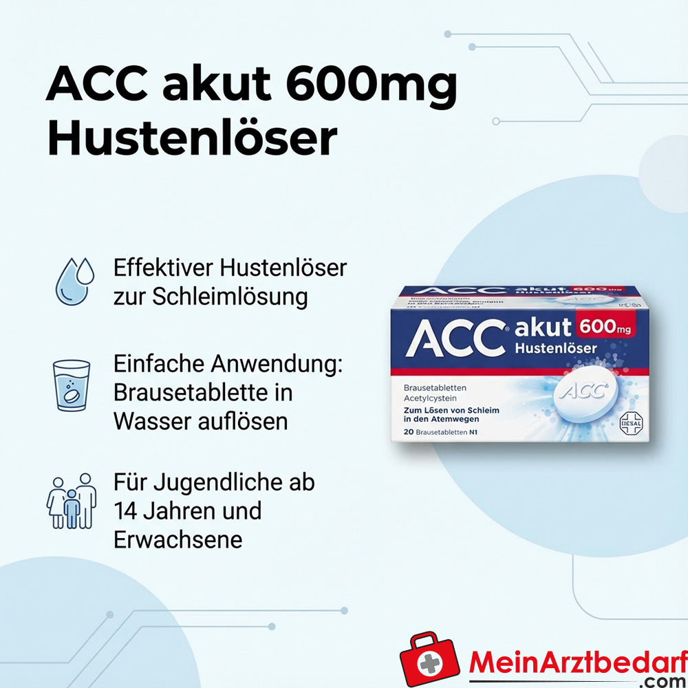 ACC akut Acetylcystein 600 mg Brausetabletten