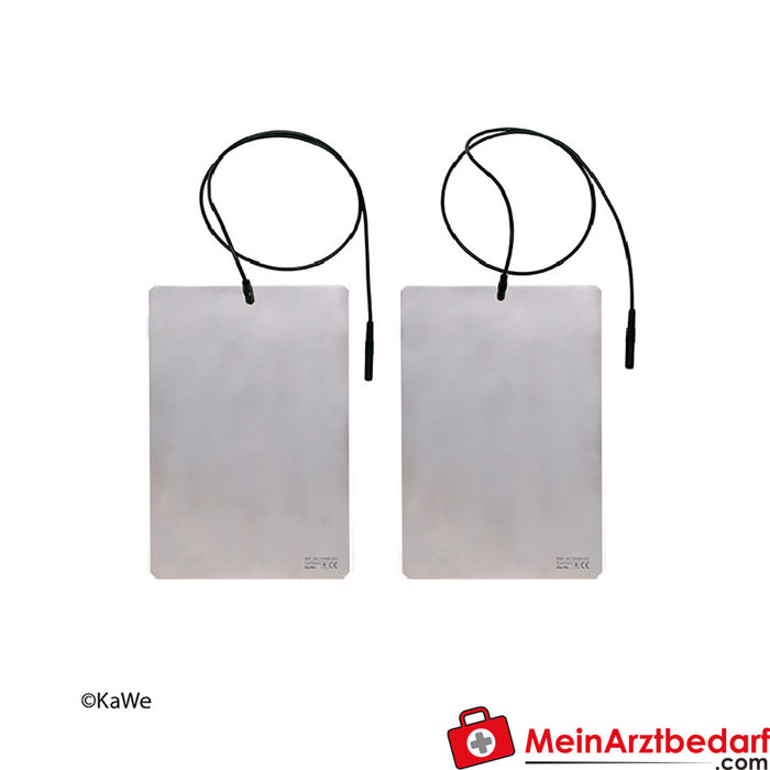 KaWe electrode plates, cable included, PU = 2 pcs.