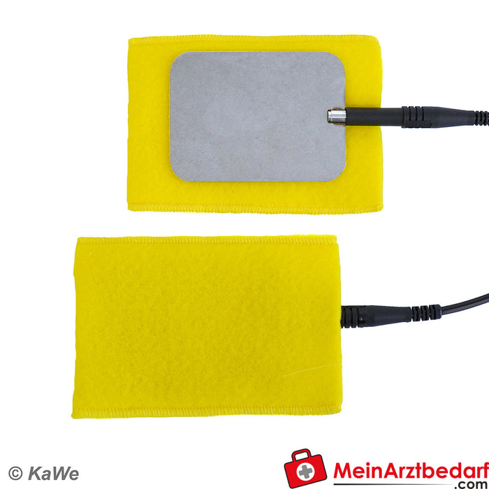 KaWe flat electrodes with sponge pockets, PU = 2 pcs.