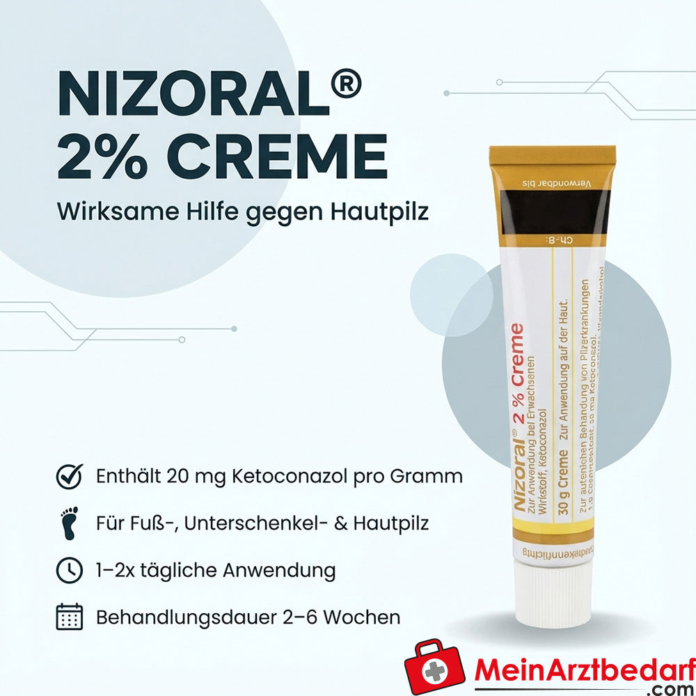 Nizoral Creme 2% (Ketoconazol 20 mg/g)