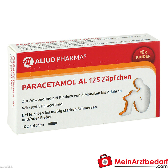 Paracetamol AL 125 czopki