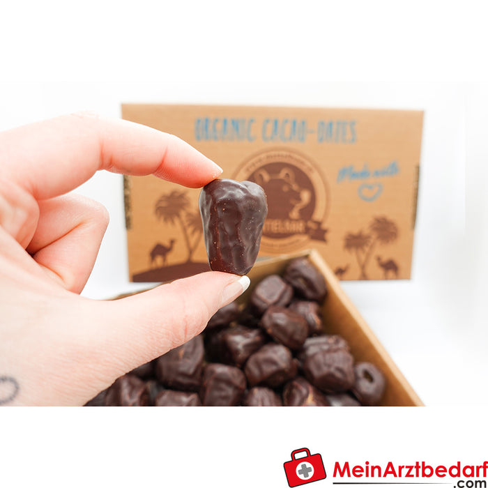 Dátiles de cacao ecológicos DATTELBÄR con cacao Zotter, caja de 500 g