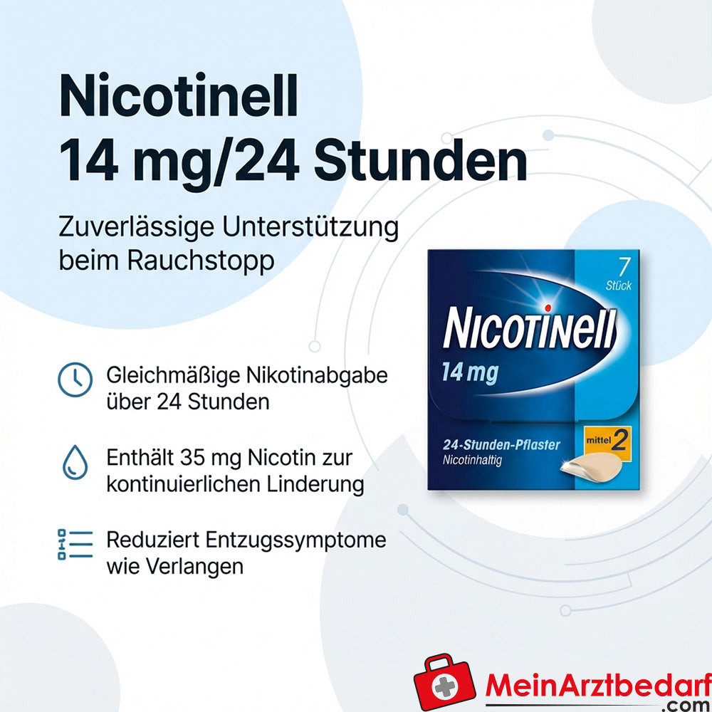 Nicotinell 14 mg/24 Stunden Nikotinpflaster