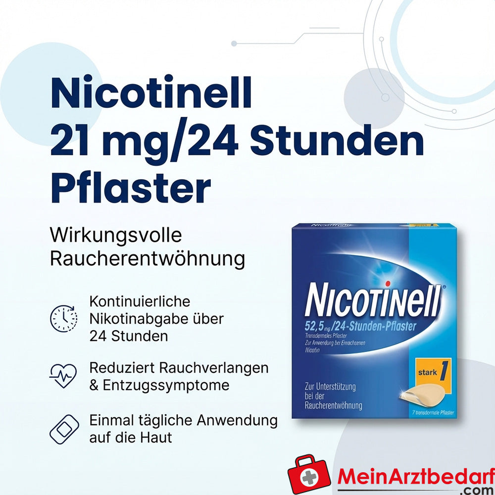 Nicotinell 21 mg/24 Stunden Pflaster zur Raucherentwöhnung