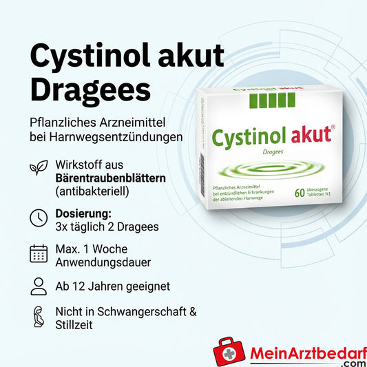 Cystinol akut Extrait de feuilles de busserole en dragées
