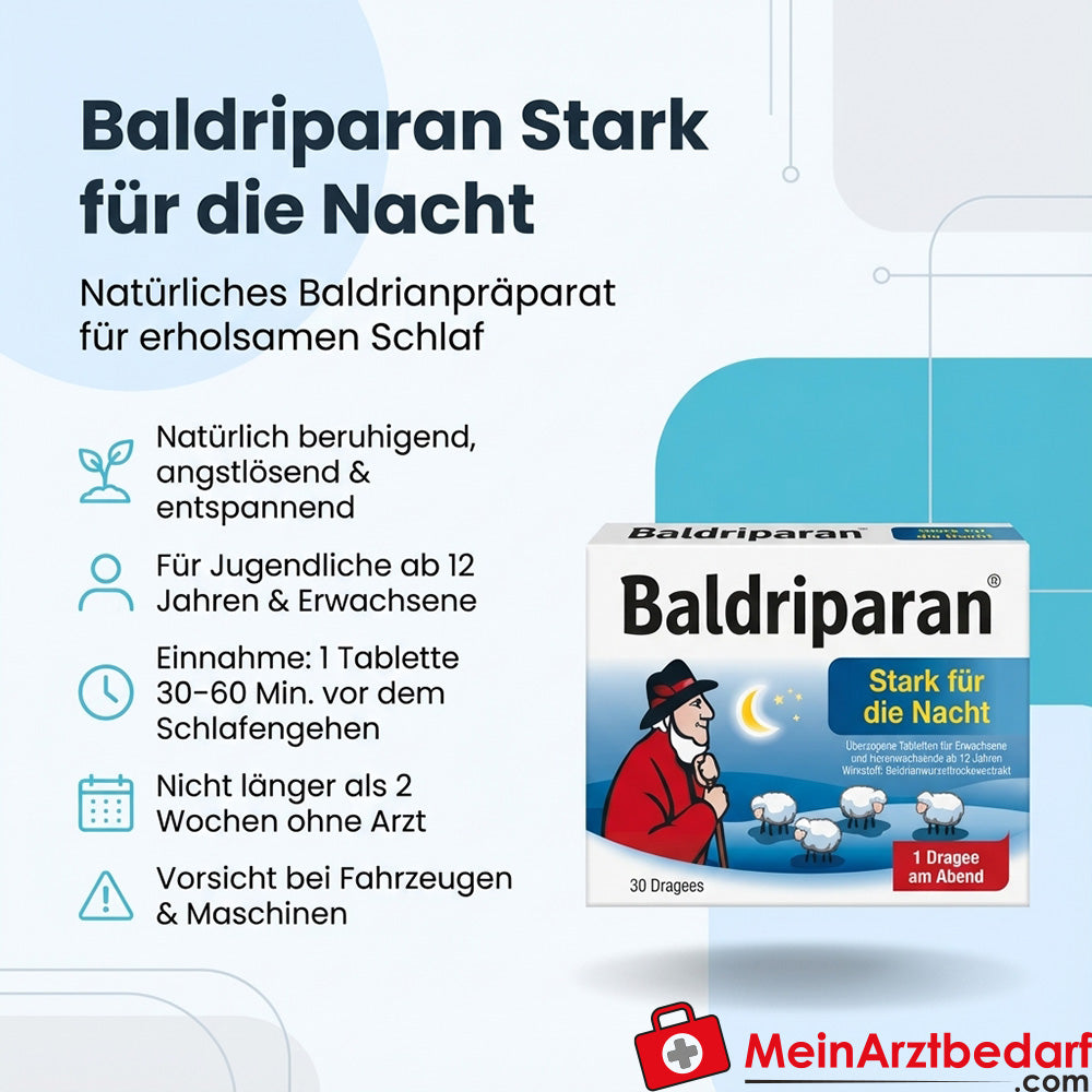 Baldriparan Strong na noc Tabletki z ekstraktem z waleriany