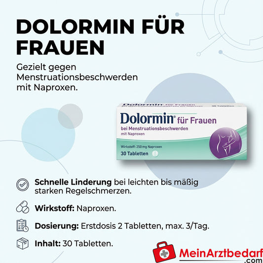 Dolormin für Frauen Naproxen Filmtabletten Menstruationsbeschwerden