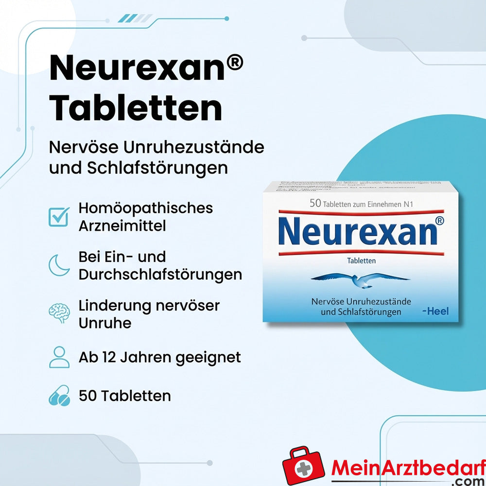 Neurexan comprimidos medicamento homeopático 50 unidades