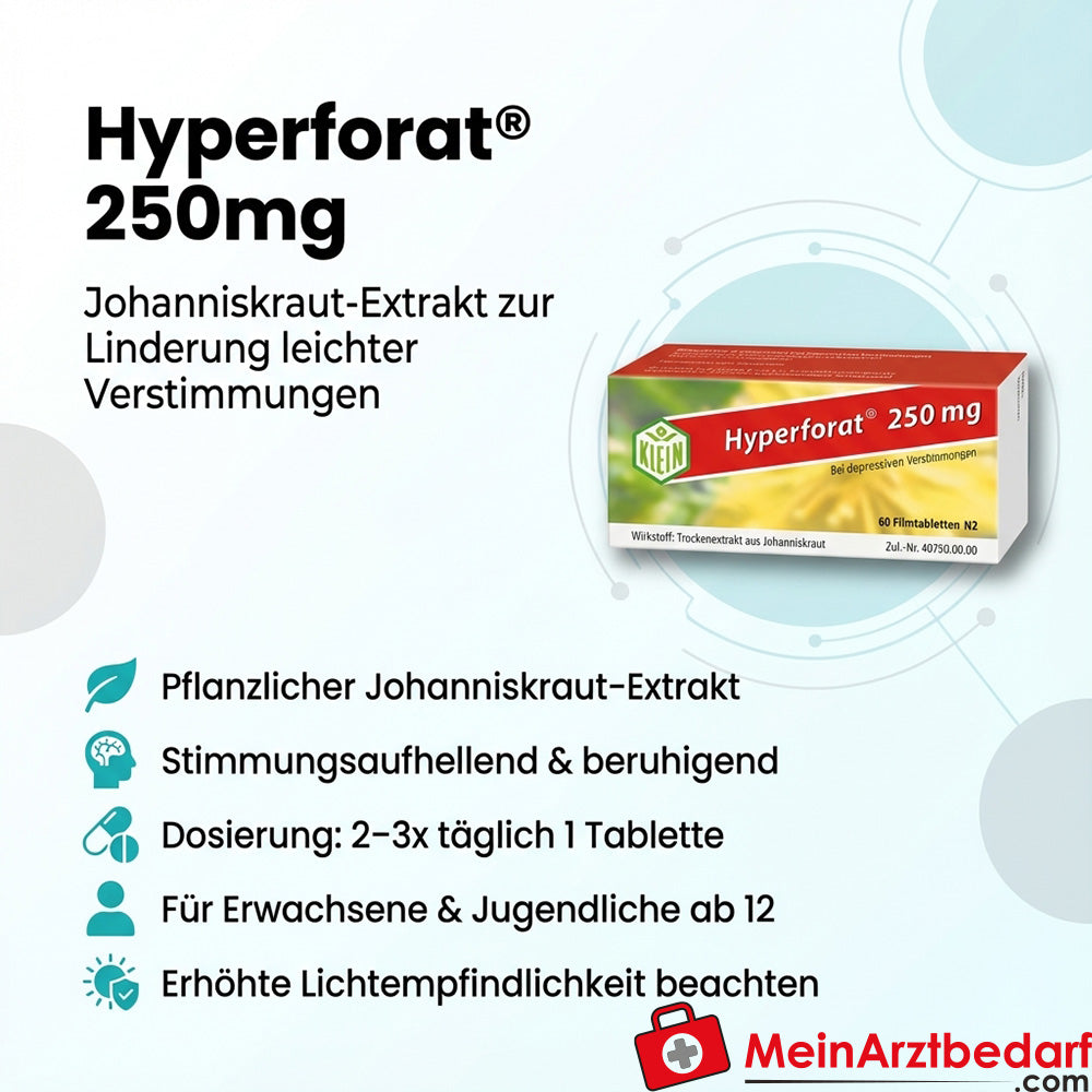 Hyperforat extracto de hierba de San Juan 250 mg comprimidos 30 unidades