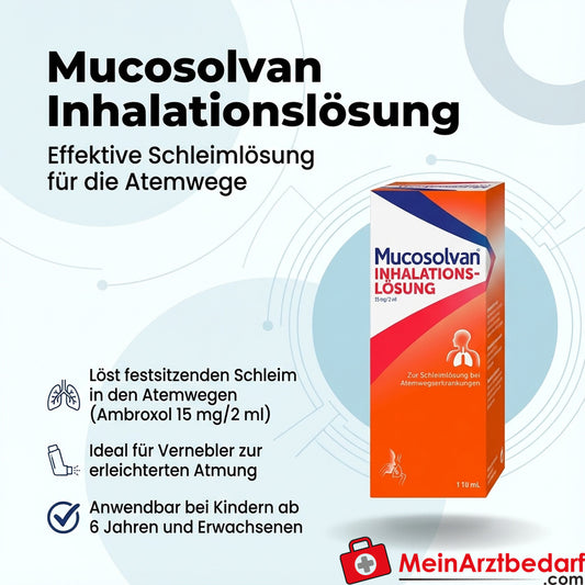 Mucosolvan Ambroxol 15 mg/2 ml Inhalationslösung Ampulle