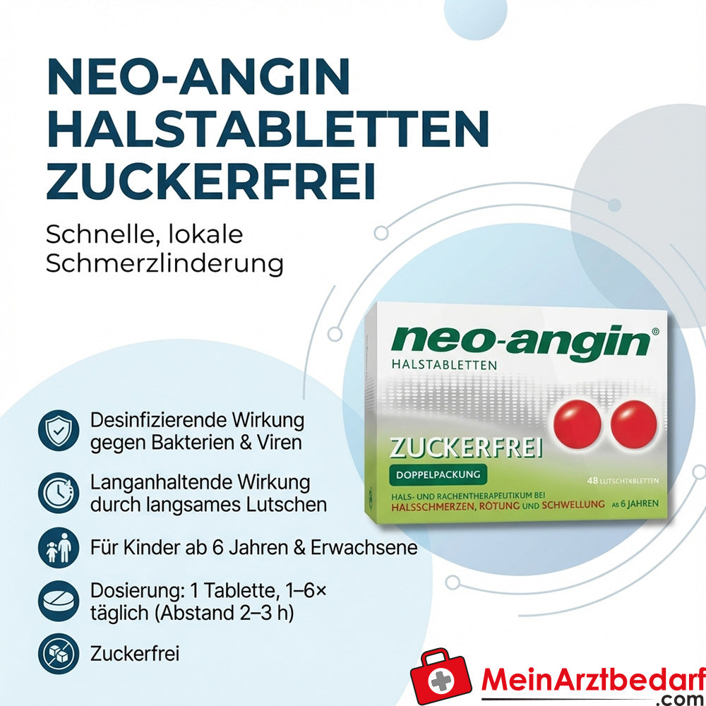 Neo-Angin Halstabletten zuckerfrei Lutschtabletten