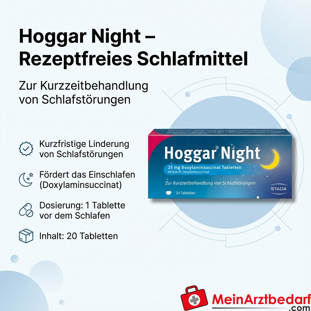 Hoggar Compresse per il sonno notturno (antistaminico)