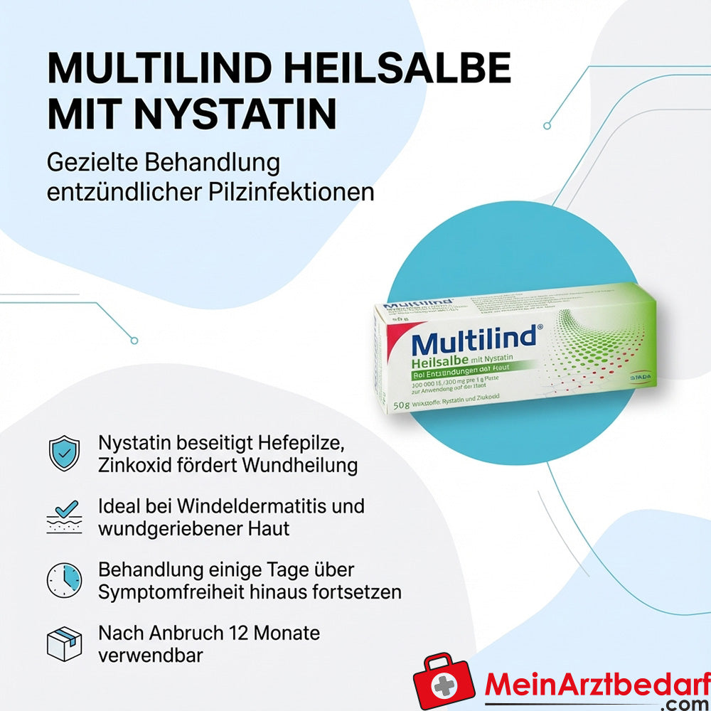 Multilind Heilsalbe mit Nystatin Salbe