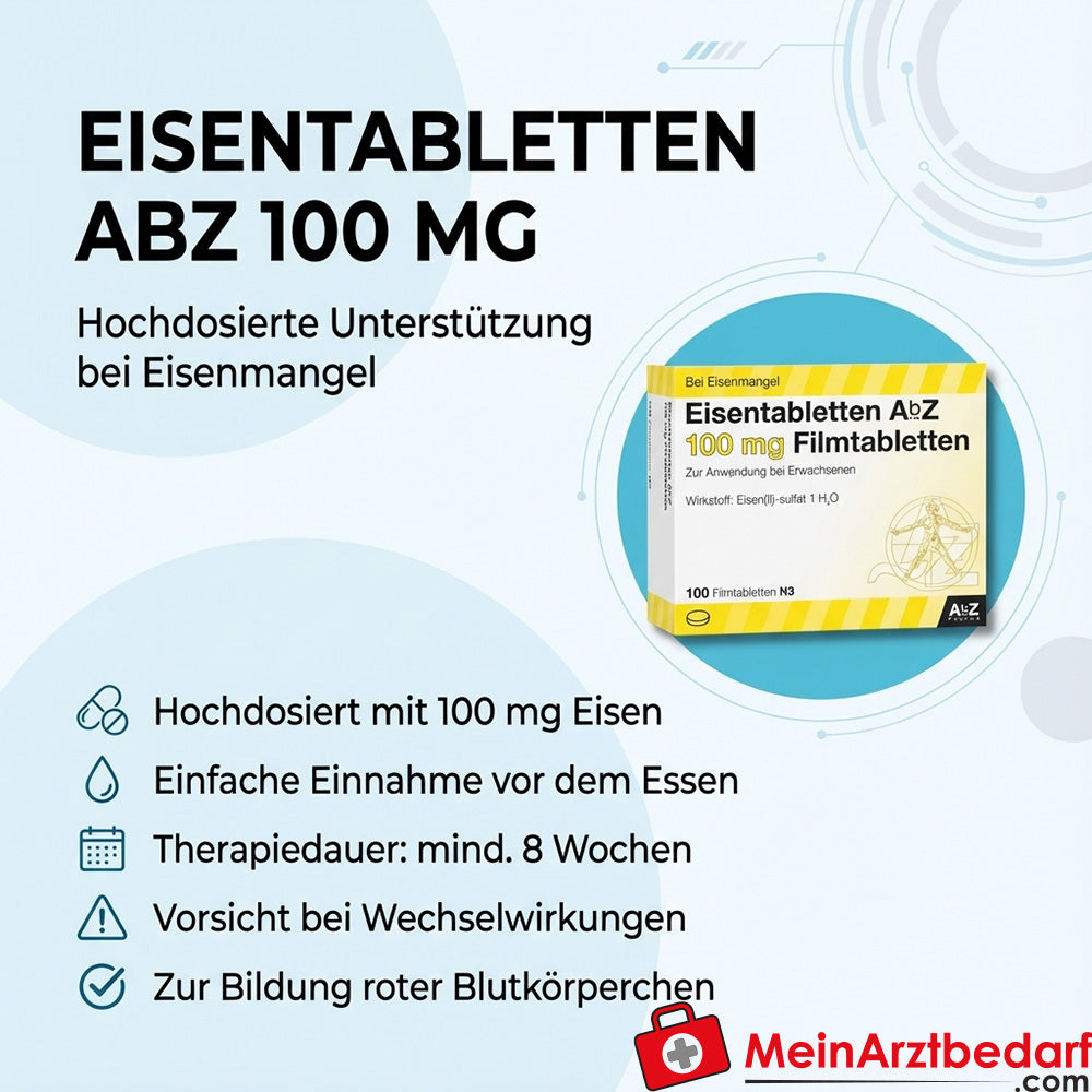 AbZ Iron Tabletki 100 mg Tabletki 30 sztuk