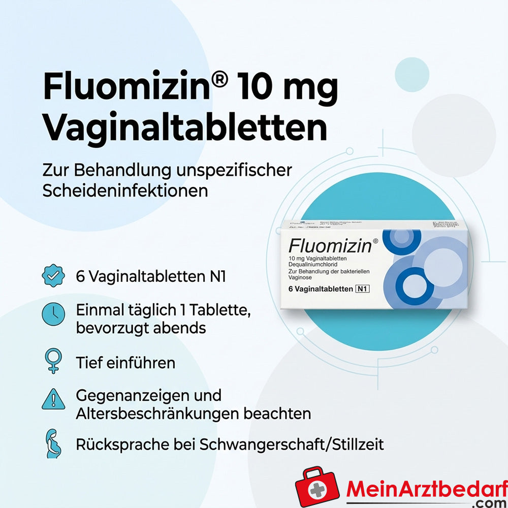 Fluomizin 10 mg tabletki dopochwowe 6 sztuk