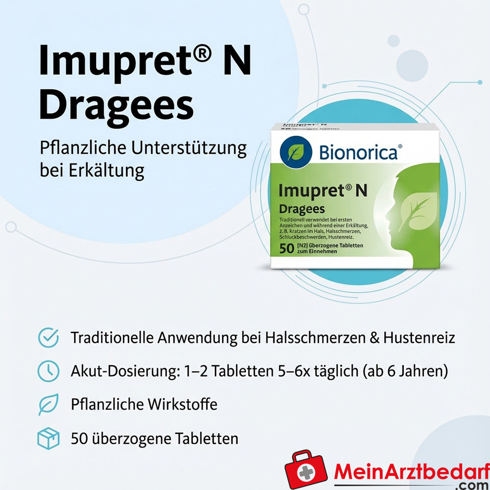 Imupret N Dragees pflanzliches Arzneimittel bei Erkältung
