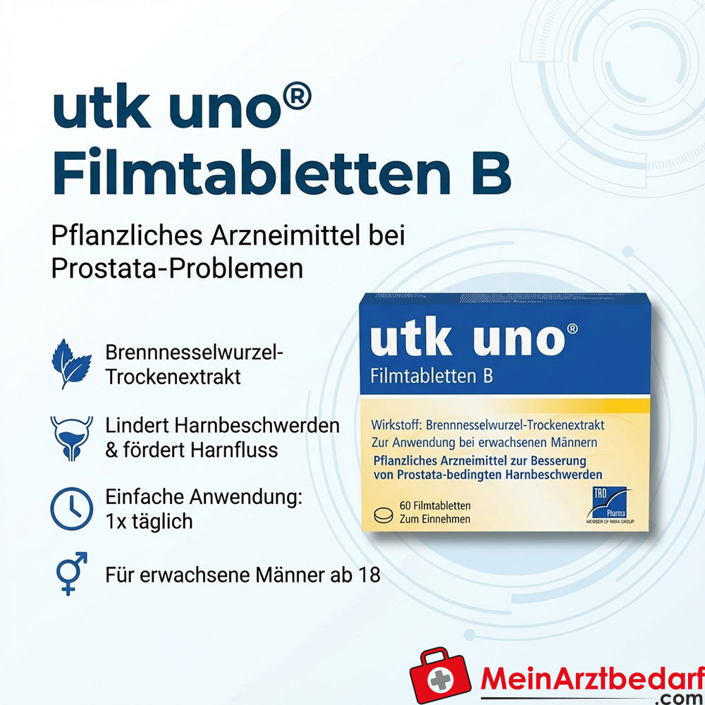 utk uno tabletki powlekane B Korzeń pokrzywy suchy ekstrakt tabletki powlekane