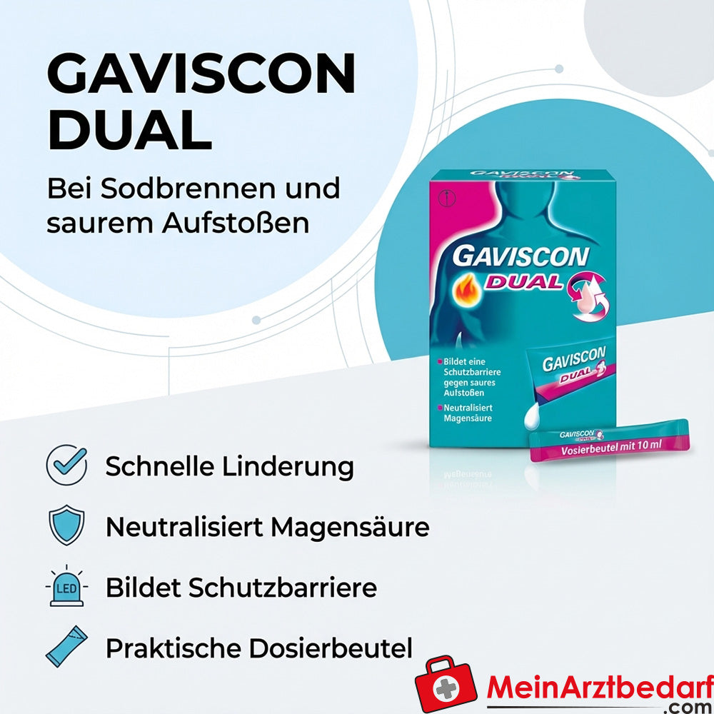 Gaviscon Dual 500 mg/213 mg/325 mg sospensione in bustina