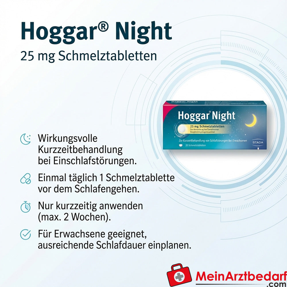 Hoggar Night Doxilamina 25 mg compresse orodispersibili