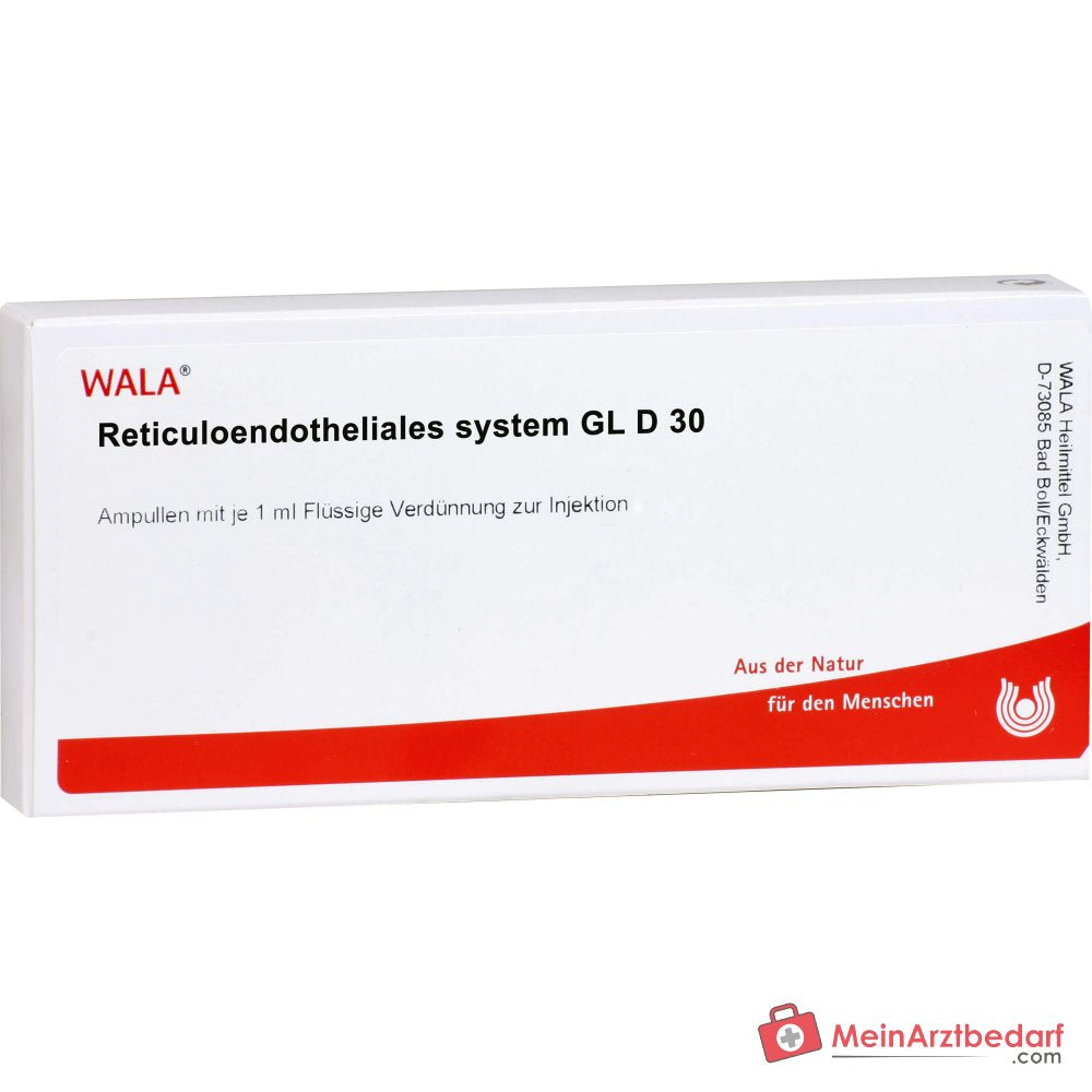 WALA Système réticulo-endothélial Gl D30 ampoules, 10 x 1 ml.