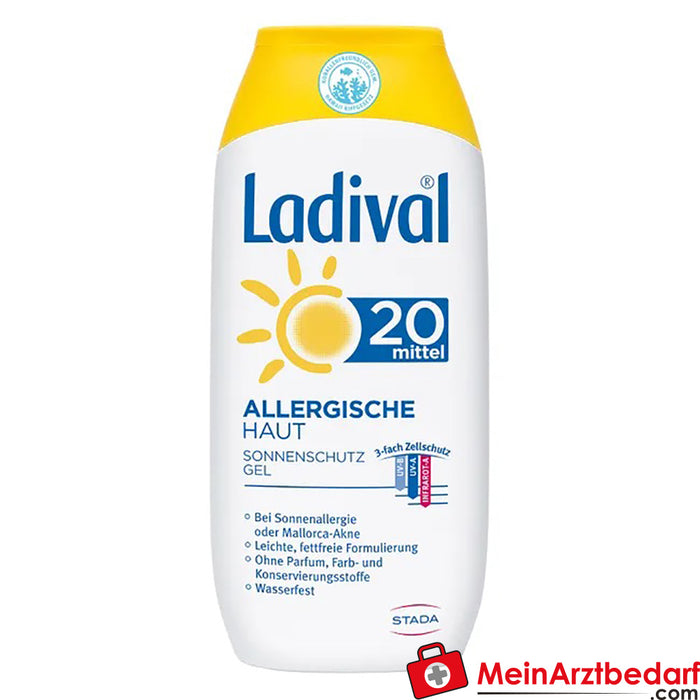 Ladival® Żel przeciwsłoneczny do skóry alergicznej SPF 20, 200ml