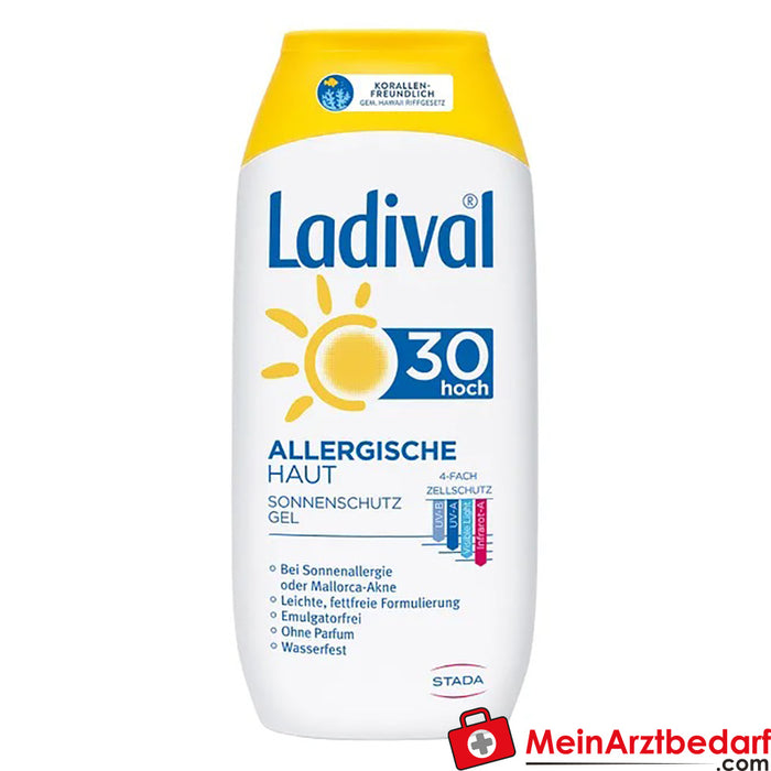 Ladival® Żel przeciwsłoneczny do skóry alergicznej SPF 30, 200ml
