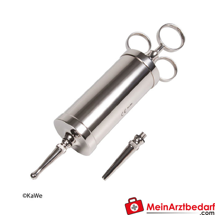 KaWe all-metal syringe with 2 needles - 100 ccm