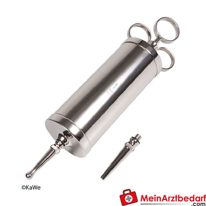 KaWe all-metal syringe with 2 needles - 150 ccm