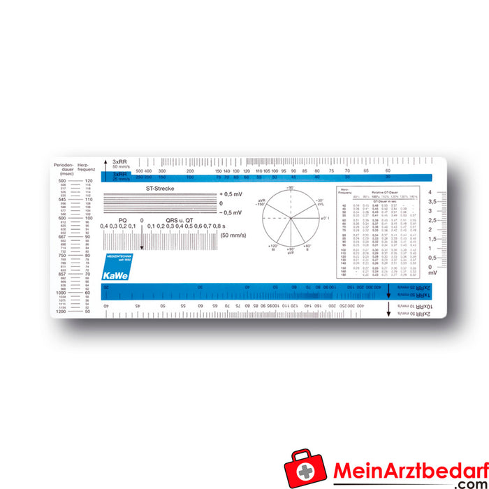 Règle ECG KaWe, 5 pces