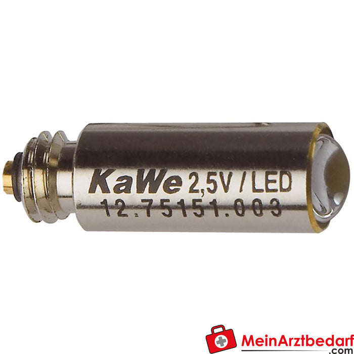 F.O. için KaWe LED lamba yüksek güç 2,5 V Laringoskop kolları, 1 adet.