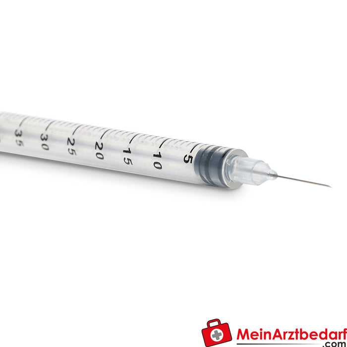 Teqler insulin syringes U-40 with cannula, 100 pcs.