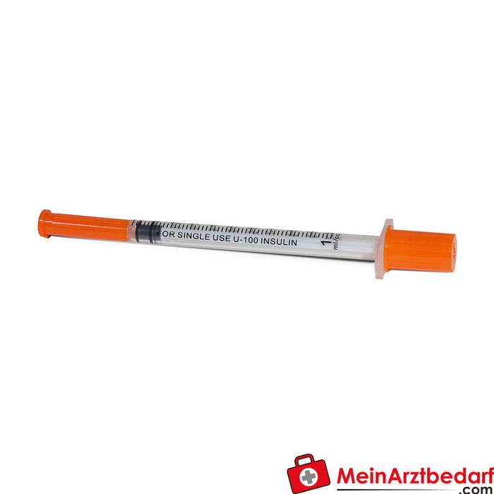 Jeringas de insulina Teqler con cánula