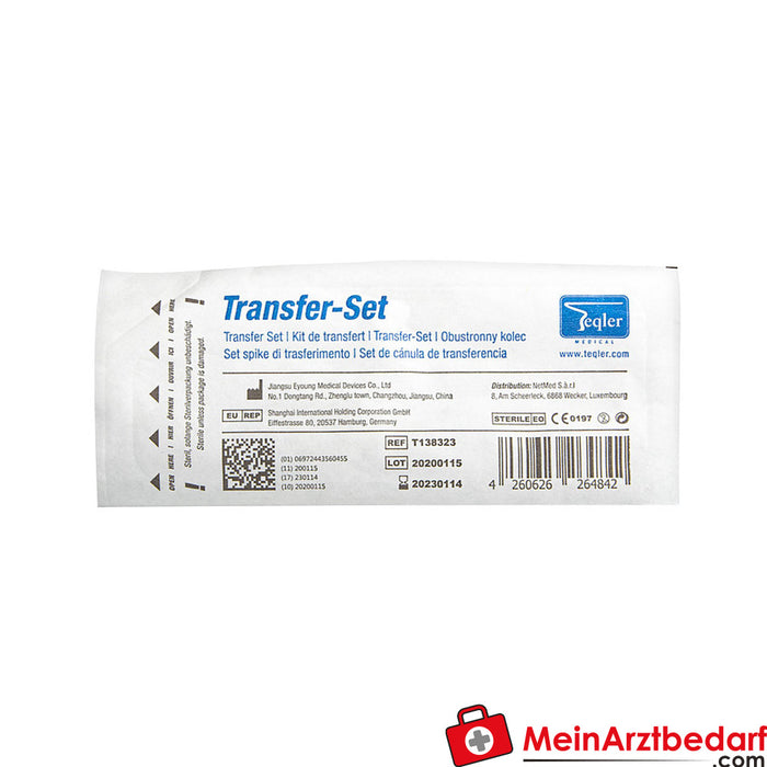 Teqler transfer cannula