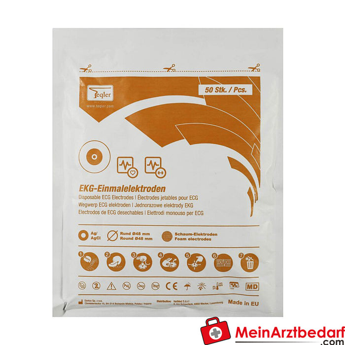 Électrodes jetables pour électrocardiogramme Teqler