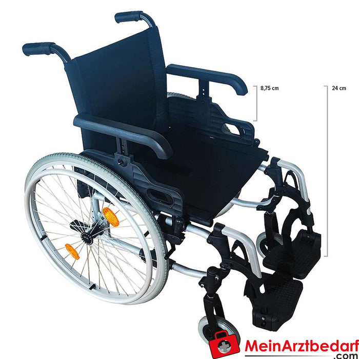 Teqler konforlu katlanır tekerlekli sandalye