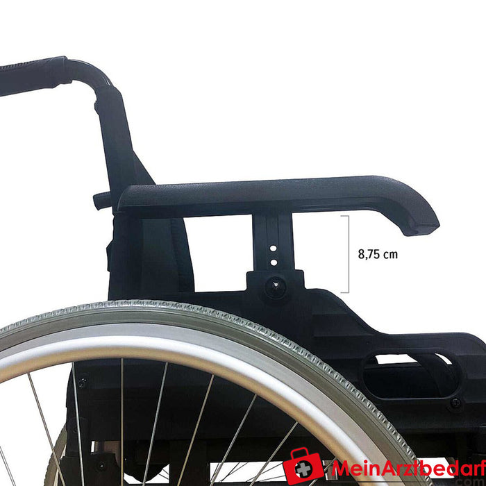 Komfortowy składany wózek inwalidzki Teqler