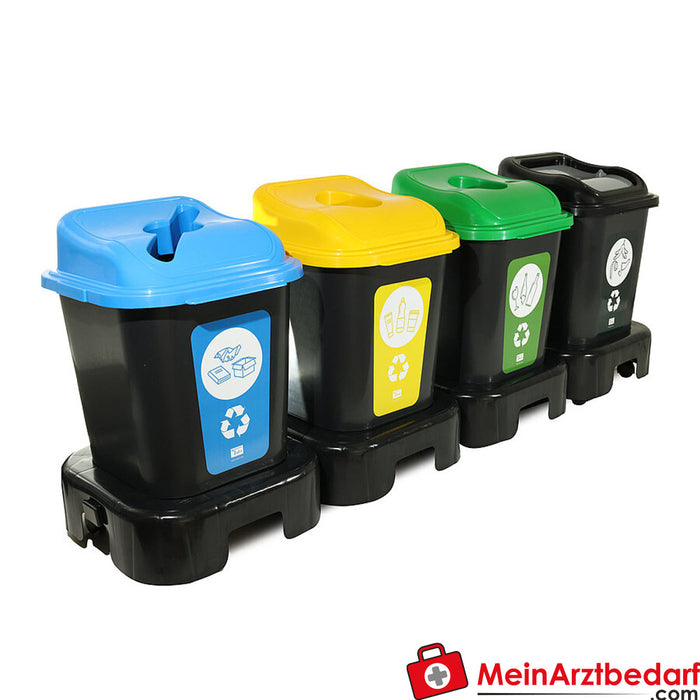 Teqler roller for waste garbage can