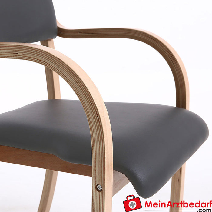 Teqler waiting room chair with armrests