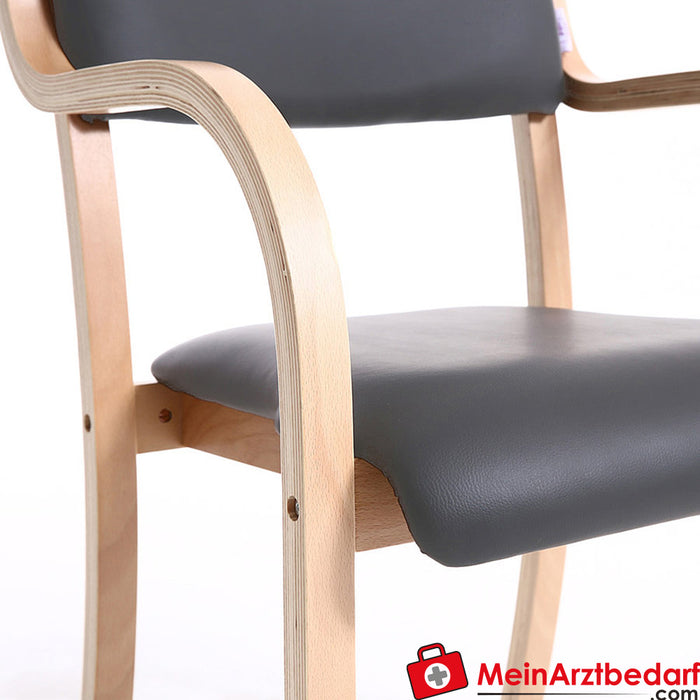 Teqler waiting room chair with armrests