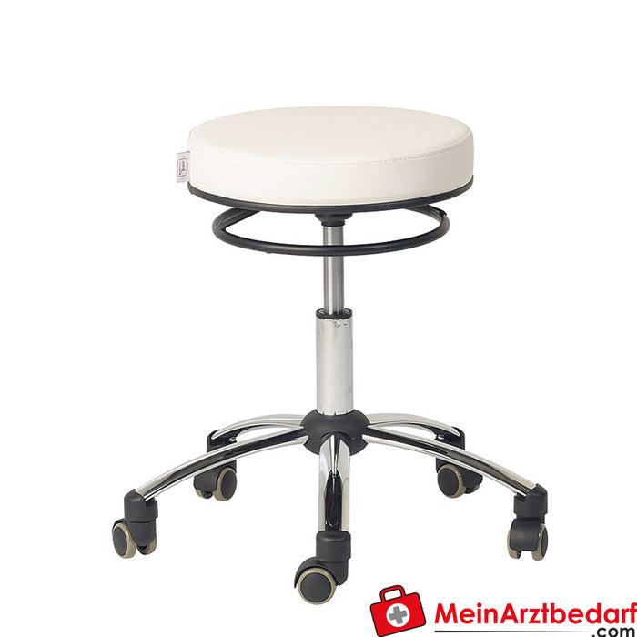 Teqler rolling stool with ring release