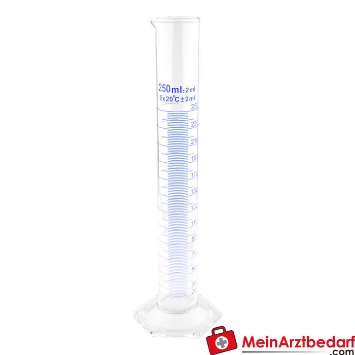 Teqler measuring cylinder made of glass