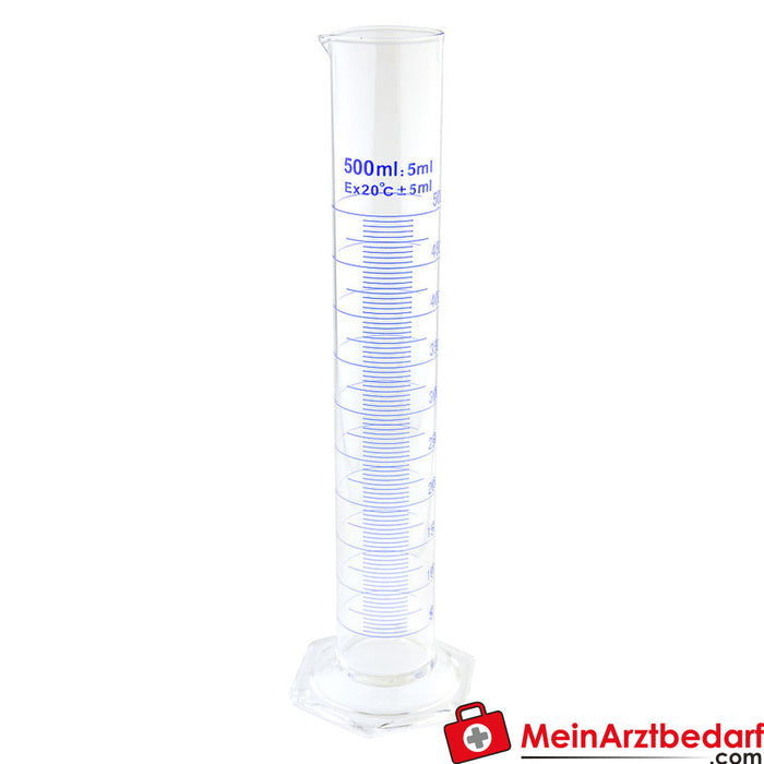 Teqler measuring cylinder made of glass