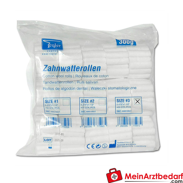 Teqler dental cotton rolls