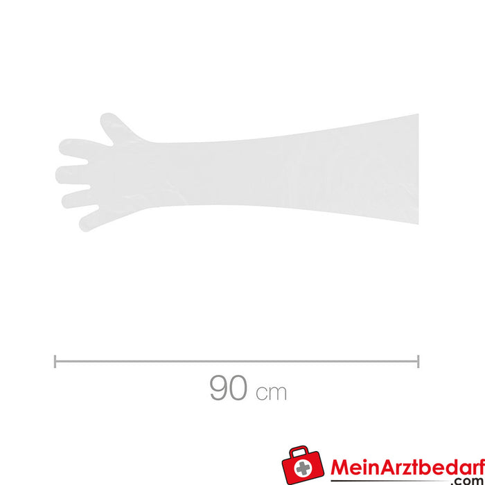 Teqler veteriner eldivenleri (ekstra uzun)