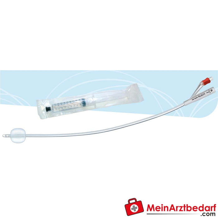 Rüsch® Balloon catheter silicone Tiemann with prefilled syringe