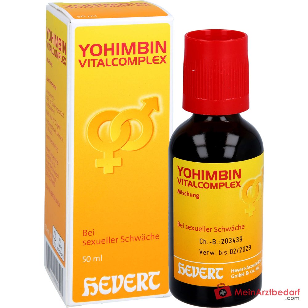 Hevert Yohimbin Vitalcomplex Acidum picrinicum / Damiana / Strychninum phosphoricum / Yohimbinum hydrochloricum Tropfen, 200 ml