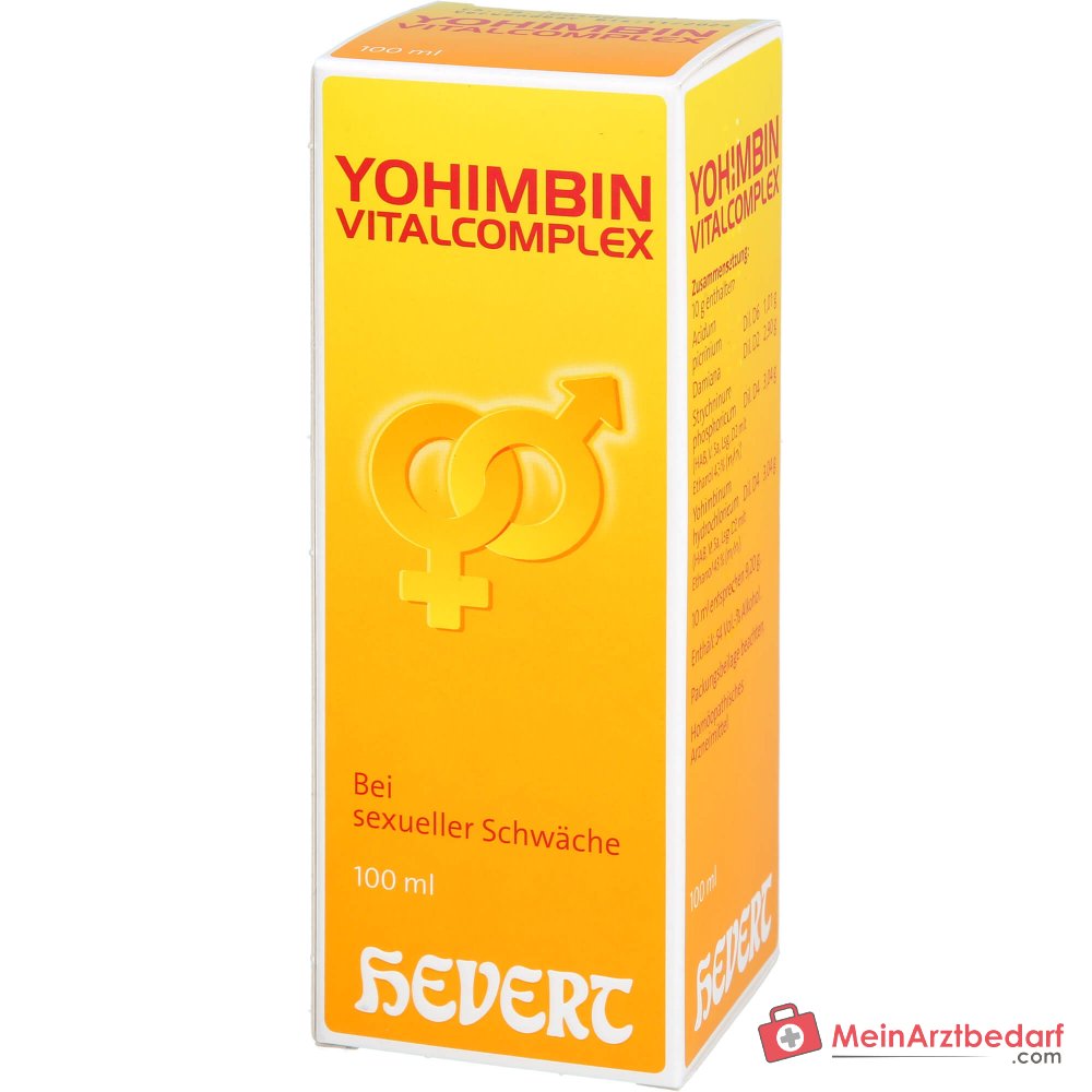 Hevert Yohimbin Vitalcomplex Acidum picrinicum / Damiana / Strychninum phosphoricum / Yohimbinum hydrochloricum Tropfen, 200 ml
