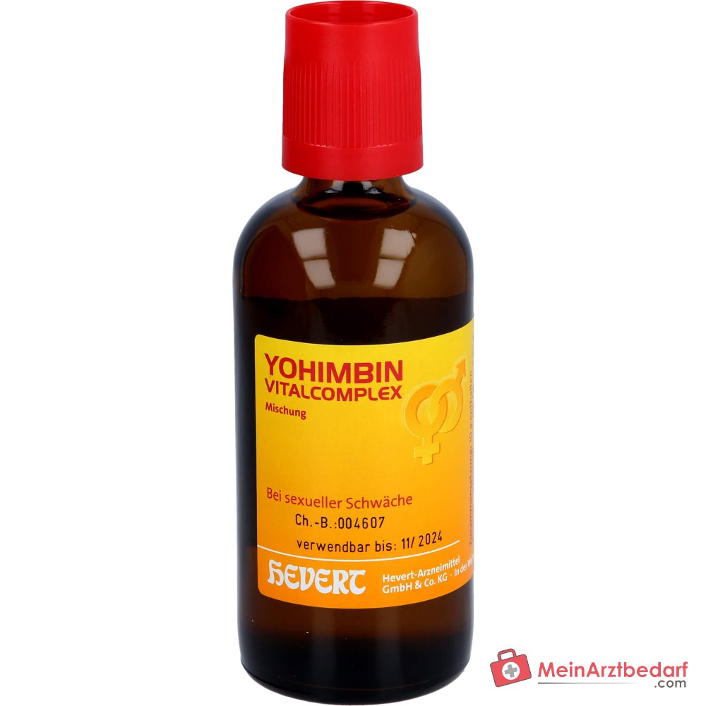 Hevert Yohimbin Vitalcomplex Acidum picrinicum / Damiana / Strychninum phosphoricum / Yohimbinum hydrochloricum Tropfen, 200 ml